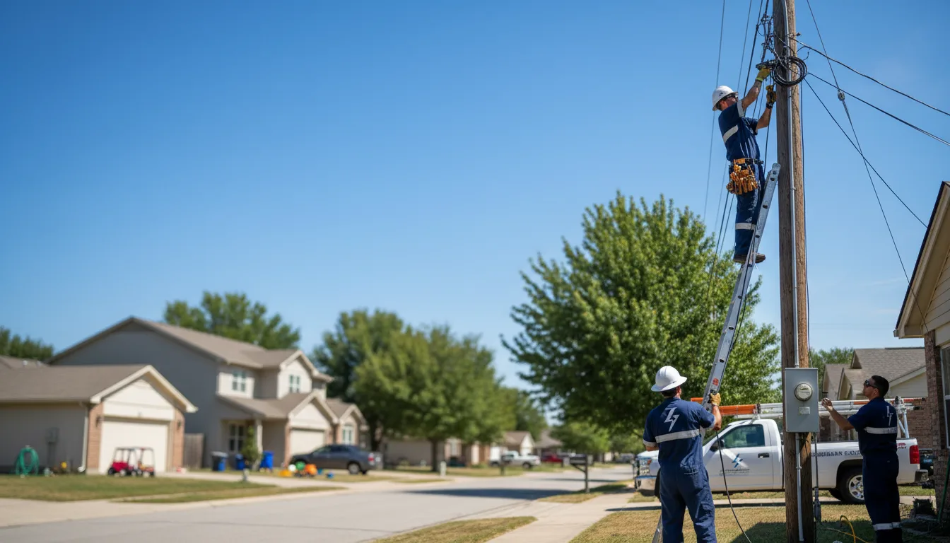 Residential electrician providing installation services in Eufaula, OK
